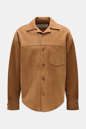 AMI  Paris - Herren - Veloursleder-Overshirt camel