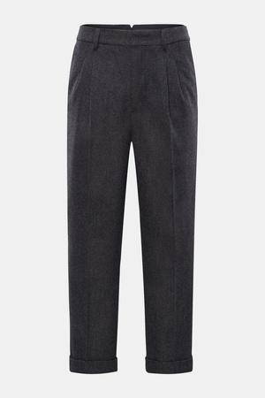 AMI  Paris - Herren - Wollhose 'Carrot Fit' dunkelgrau meliert