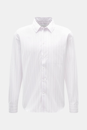 Maison Kitsuné  - Herren - Casual Hemd Kent-Kragen rosé/anthrazit gestreift