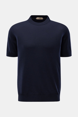 Aurélien  - Herren - Kurzarmpullover 'Cashwool' navy