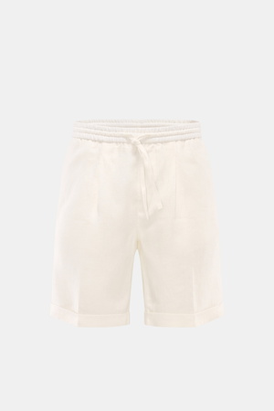 Aurélien  - Herren - Leinen-Shorts 'Seaside' offwhite