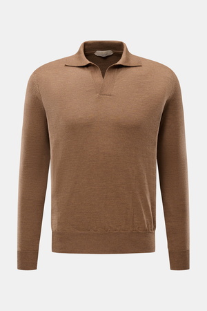 Aurélien  - Herren - Strickpolo 'Cashwool' braun