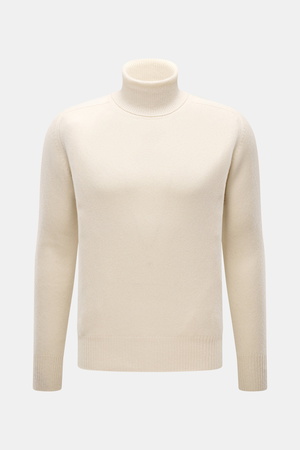 B.F. Knitwear  - Herren - Cashmere Rollkragenpullover creme