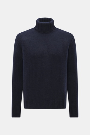 B.F. Knitwear  - Herren - Cashmere Rollkragenpullover navy