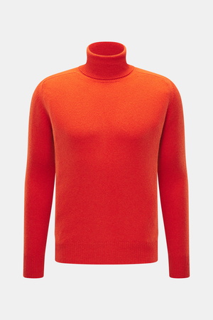 B.F. Knitwear  - Herren - Cashmere Rollkragenpullover orange