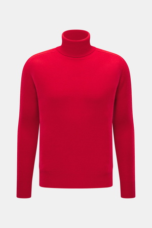 B.F. Knitwear  - Herren - Cashmere Rollkragenpullover rot