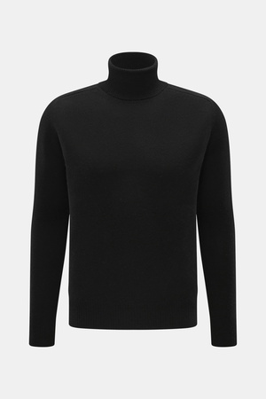 B.F. Knitwear  - Herren - Cashmere Rollkragenpullover schwarz