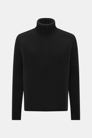 B.F. Knitwear  - Herren - Cashmere Rollkragenpullover schwarz