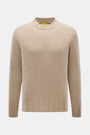 B.F. Knitwear  - Herren - Cashmere Rundhalspullover beige