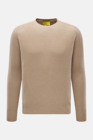 B.F. Knitwear  - Herren - Cashmere Rundhalspullover beige
