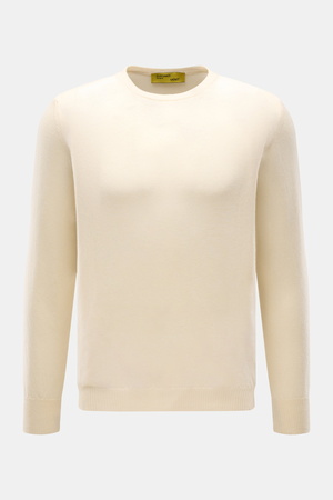 B.F. Knitwear  - Herren - Cashmere Rundhalspullover creme