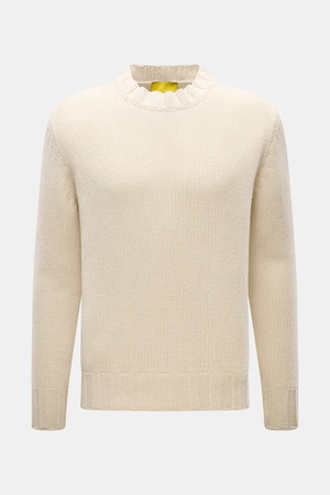 B.F. Knitwear  - Herren - Cashmere Rundhalspullover creme