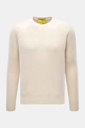 B.F. Knitwear  - Herren - Cashmere Rundhalspullover creme