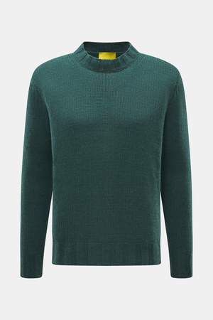B.F. Knitwear  - Herren - Cashmere Rundhalspullover dunkelgrün