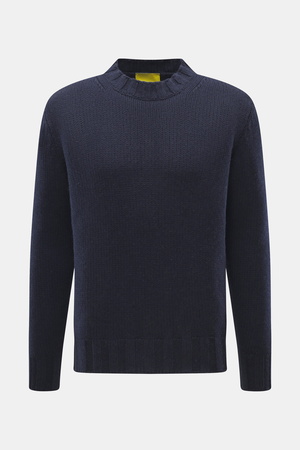 B.F. Knitwear  - Herren - Cashmere Rundhalspullover navy