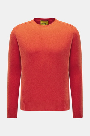 B.F. Knitwear  - Herren - Cashmere Rundhalspullover orange