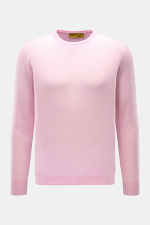 B.F. Knitwear  - Herren - Cashmere Rundhalspullover rosé