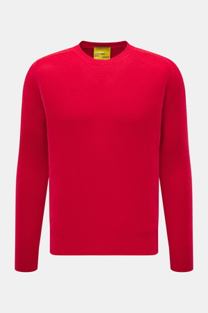 B.F. Knitwear  - Herren - Cashmere Rundhalspullover rot