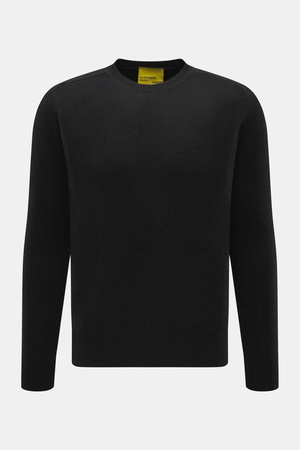 B.F. Knitwear  - Herren - Cashmere Rundhalspullover schwarz