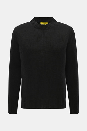 B.F. Knitwear  - Herren - Cashmere Rundhalspullover schwarz