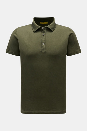 B.F. Knitwear  - Herren - Jersey-Poloshirt dark olive