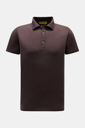 B.F. Knitwear  - Herren - Jersey-Poloshirt dunkelbraun