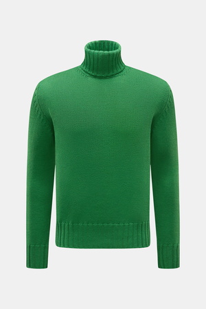 B.F. Knitwear  - Herren - Merino Rollkragenpullover grün