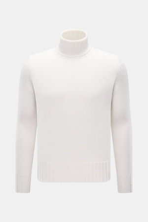B.F. Knitwear  - Herren - Merino Rollkragenpullover offwhite