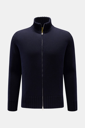 B.F. Knitwear  - Herren - Merino Strickjacke navy