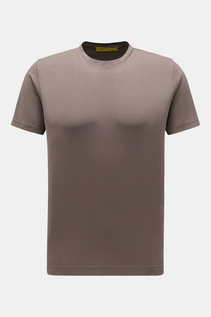 B.F. Knitwear  - Herren - Rundhals-T-Shirt graubraun