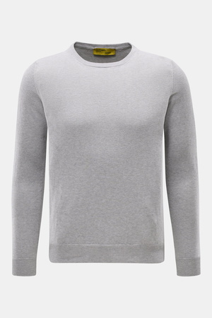 B.F. Knitwear  - Herren - Rundhalspullover grau meliert
