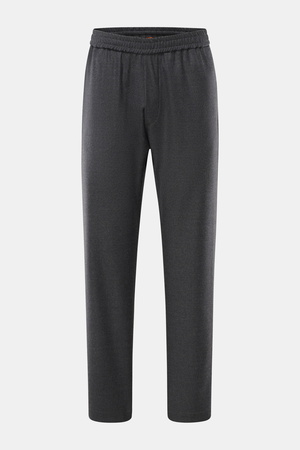 Barena  Venezia - Herren - Woll-Jogpants dunkelgrau meliert
