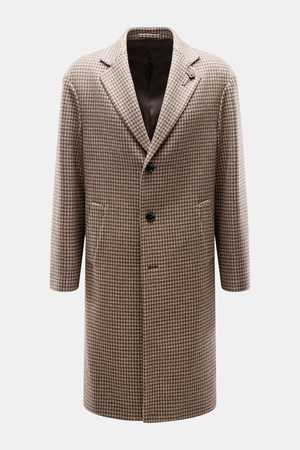 LARDINI  - Herren - Mantel braun/beige gemustert