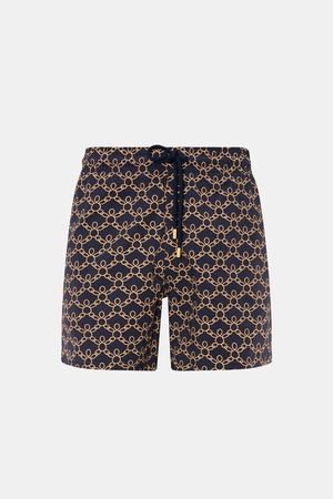 Vilebrequin  - Herren - Badeshorts 'Moorise' dark navy/beige gemustert