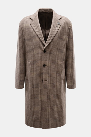 LARDINI  - Herren - Mantel braun/beige kariert