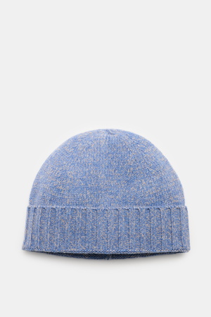 04651 / A trip in a bag - Herren - Mütze 'Mouline Hat' rauchblau/beige meliert