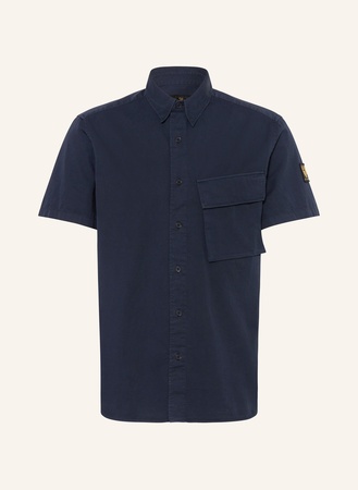 Belstaff  Kurzarm-Hemd Regular Fit blau