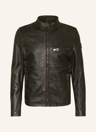 Belstaff  Lederjacke Legacy Pearson gruen
