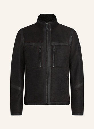 Belstaff  Lederjacke Tundra Mit Lammfell schwarz