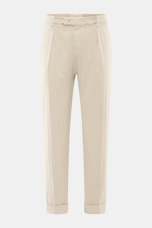 Berwich - Herren - Baumwollhose 'Chiaia Old' beige