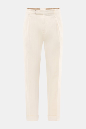 Berwich - Herren - Baumwollhose 'Chiaia Old' creme