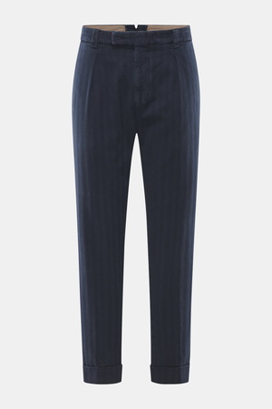 Berwich - Herren - Baumwollhose 'Chiaia Old' navy