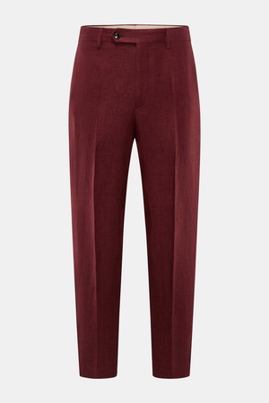 Berwich - Herren - Leinenhose 'Chiaia' bordeaux