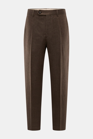 Berwich - Herren - Leinenhose 'Chiaia' dunkelbraun