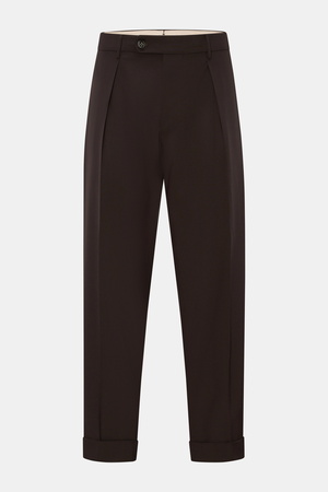 Berwich - Herren - Wollhose 'Chiaia' dunkelbraun