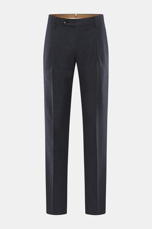 Berwich - Herren - Wollhose 'Retrolong' navy kariert