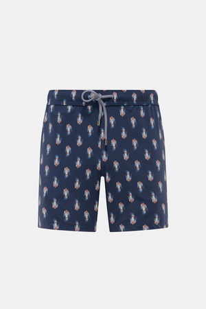 Zeybra Portofino 1962  - Herren - Badeshorts 'Boat' navy/braun gemustert
