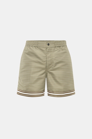 Ché  - Herren - Badeshorts 'Lucena' grün/braun gemustert