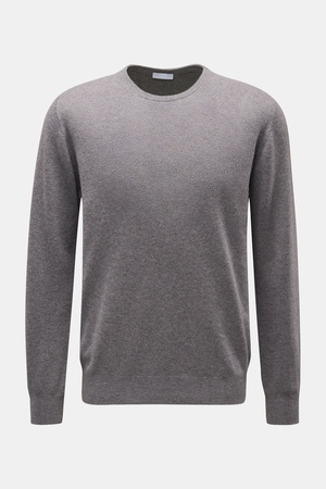 Braun  Hamburg Essentials - Herren - Cashmere Rundhalspullover grau