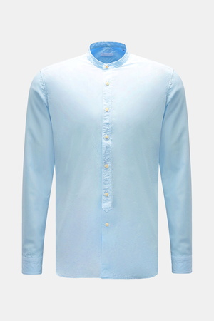Braun  Hamburg Essentials - Herren - Casual Hemd Gandad-Kragen pastellblau
